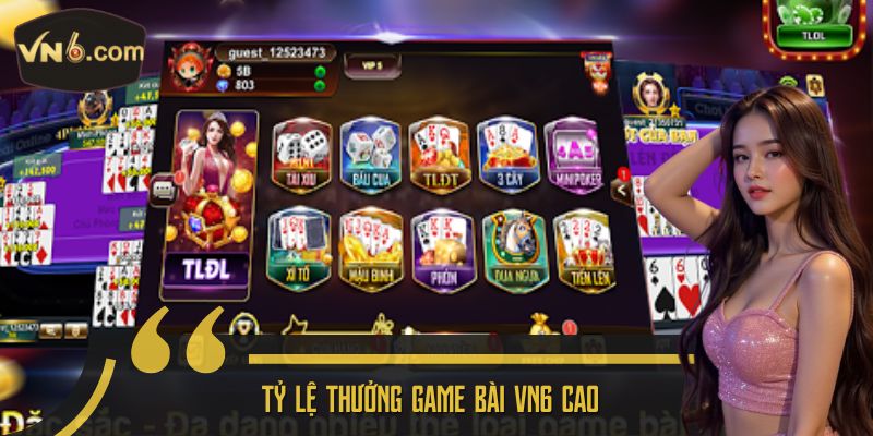 Tỷ lệ thưởng game bài VN6 cao
